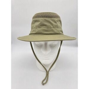 Tilley Airflo Bucket Hat Tan Khaki Size 7 1/8 Outdoor Hiking Sun Hat